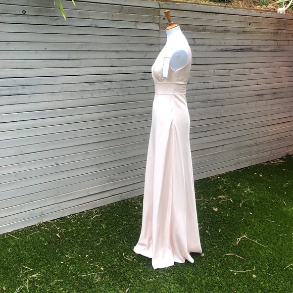 NWT J.Crew Sophia Light Blush Floor Length Dress - Picture 3 of 8